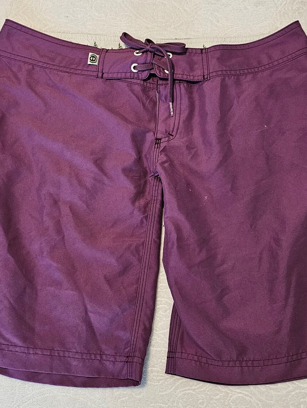 Planet Earth Women’s Board Shorts Size 7 Purple Recycled Polyester Swim Trunks